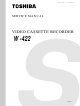Toshiba W-422 Service Manual