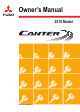 Fuso Canter 2015 Owner's Manual
