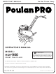 Poulan Pro HDF900 Operator's Manual