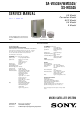 Sony SA-VE535H Service Manual