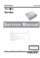 Philips DVP4050 Service Manual