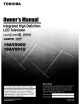 Toshiba 19AV500U Owner's Manual