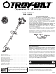 Troy-Bilt TB70SS Operator's Manual