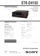 Sony STR-DH100 Service Manual