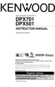 Kenwood DPX701 Instruction Manual