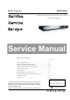 Philips DVP3120 Series Service Manual