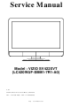 Vizio SV422XVT Service Manual