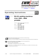 EWM inverter TIG 150 DC Operating Instructions Manual
