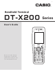 Casio DT-X200 Series User Manual