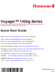 Honeywell Voyager 1450g Series Quick Start Manual