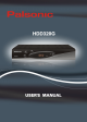 Palsonic HDD320G User Manual