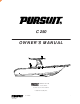 Pursuit C 250 Owner's Manual