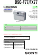 Sony DSC-F77 Service Manual