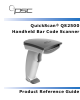 PSC QuickScan QS2500 Product Reference Manual