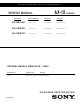 Sony KP-46WT520 Service Manual