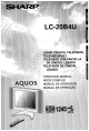 Sharp Aquos LC-20B4U Operation Manual