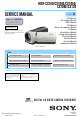 Sony HDR-CX100 Service Manual