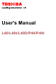 Toshiba L40 User Manual
