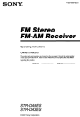 Sony STR-DA5ES Operating Instructions Manual