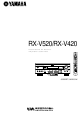 Yamaha RX-V520 Owner's Manual