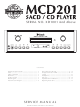 McIntosh MCD201 Service Manual