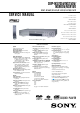 Sony DVP-NS705V Service Manual