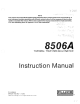 Fluke 8506A Instruction Manual