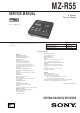 Sony MZ-R55 Service Manual
