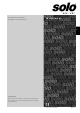Solo 444 Instruction Manual