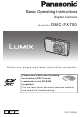 Panasonic Lumix DMC-FX700 Basic Operating Instructions Manual