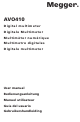 Megger AVO410 User Manual