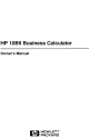 HP 10BII Owner's Manual