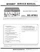 Sharp BD-HP90U Service Manual
