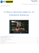 Maxon P7000-K Owner's Manual