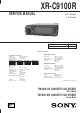 Sony XR-C9100R Service Manual