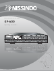 Nissindo KP-600 Operating Instructions Manual