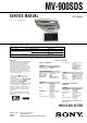 Sony MV-900SDS Service Manual
