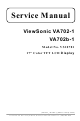 ViewSonic VA702-1 Service Manual