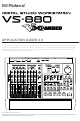 Roland VXpanded VS-880 Application Manual