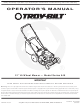 Troy-Bilt 540 Series Operator's Manual