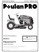 Poulan Pro PB22H46YT Operator's Manual