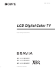 Sony KDL-V26XBR1 Operating Instructions Manual
