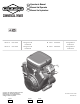 Briggs & Stratton 290000 Vanguardv Gasoline Operator's Manual
