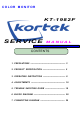 Kortek KT-1982 Series Service Manual