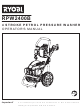 Ryobi RPW2400B Operator's Manual