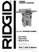 RIDGID JP0600 Owner's Manual