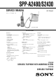 Sony SPP-A2480 Service Manual