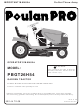 Poulan Pro PBGT26H54 Operator's Manual