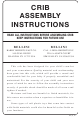 BELLINI Crib Assembly Instructions Manual