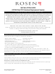 Rosen AV7500 Installation Manual